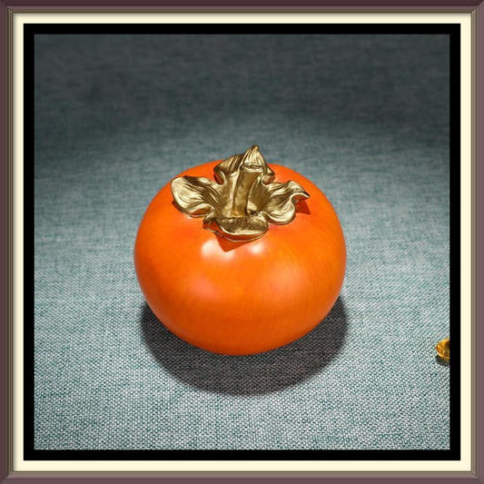 Persimmons Copper Ornament --Luxury gift & home decoration