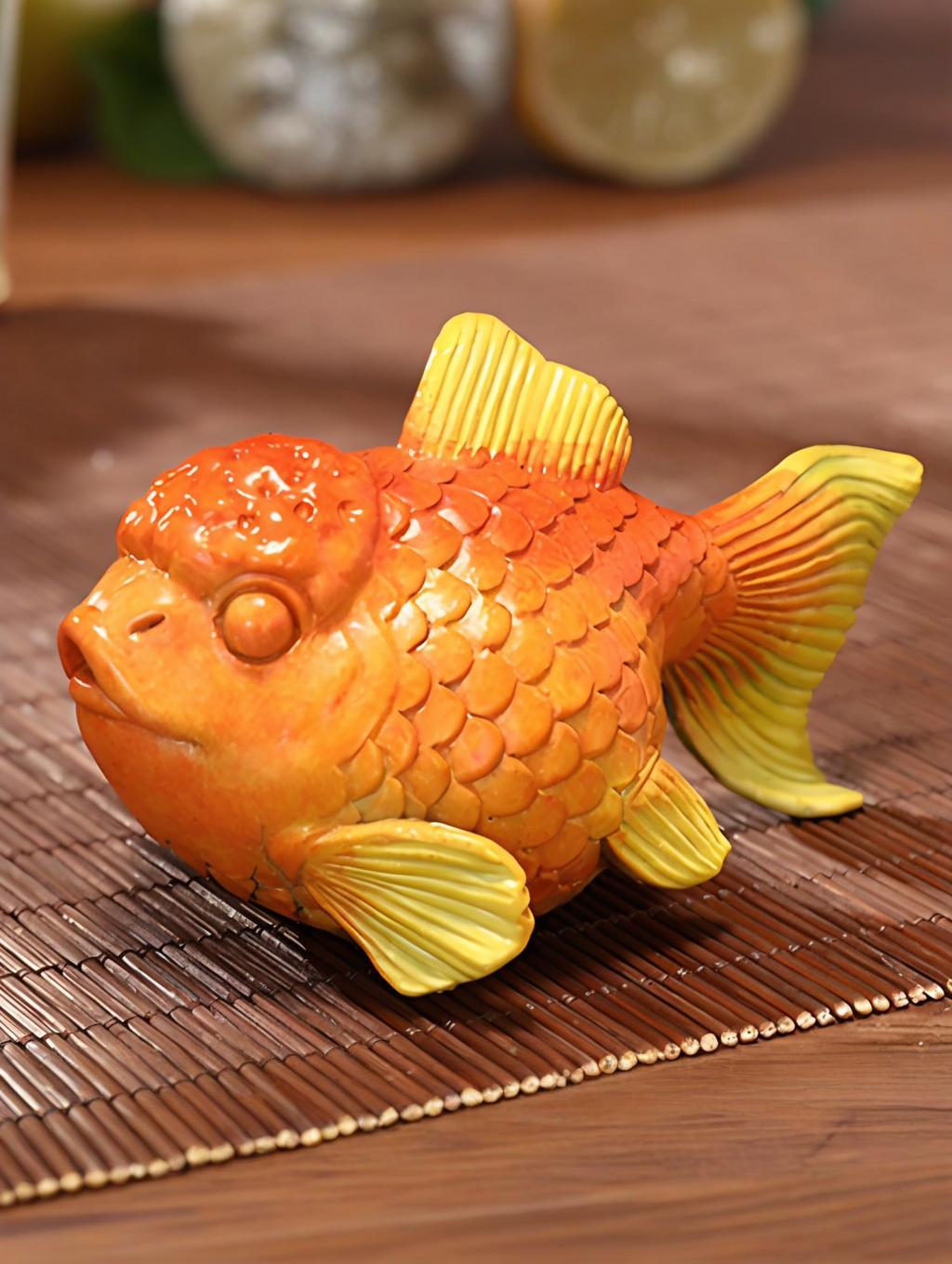 Brocaded Carp Copper Christmas Ornament --Luxury gift & home decoration Godforwarder