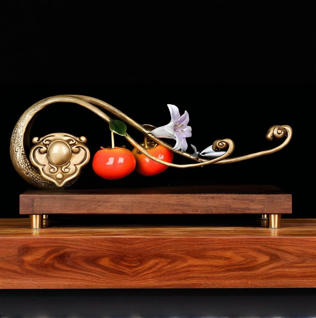 Vibrant Ruyi Copper Ornament --Luxury gift & home decoration Godforwarder