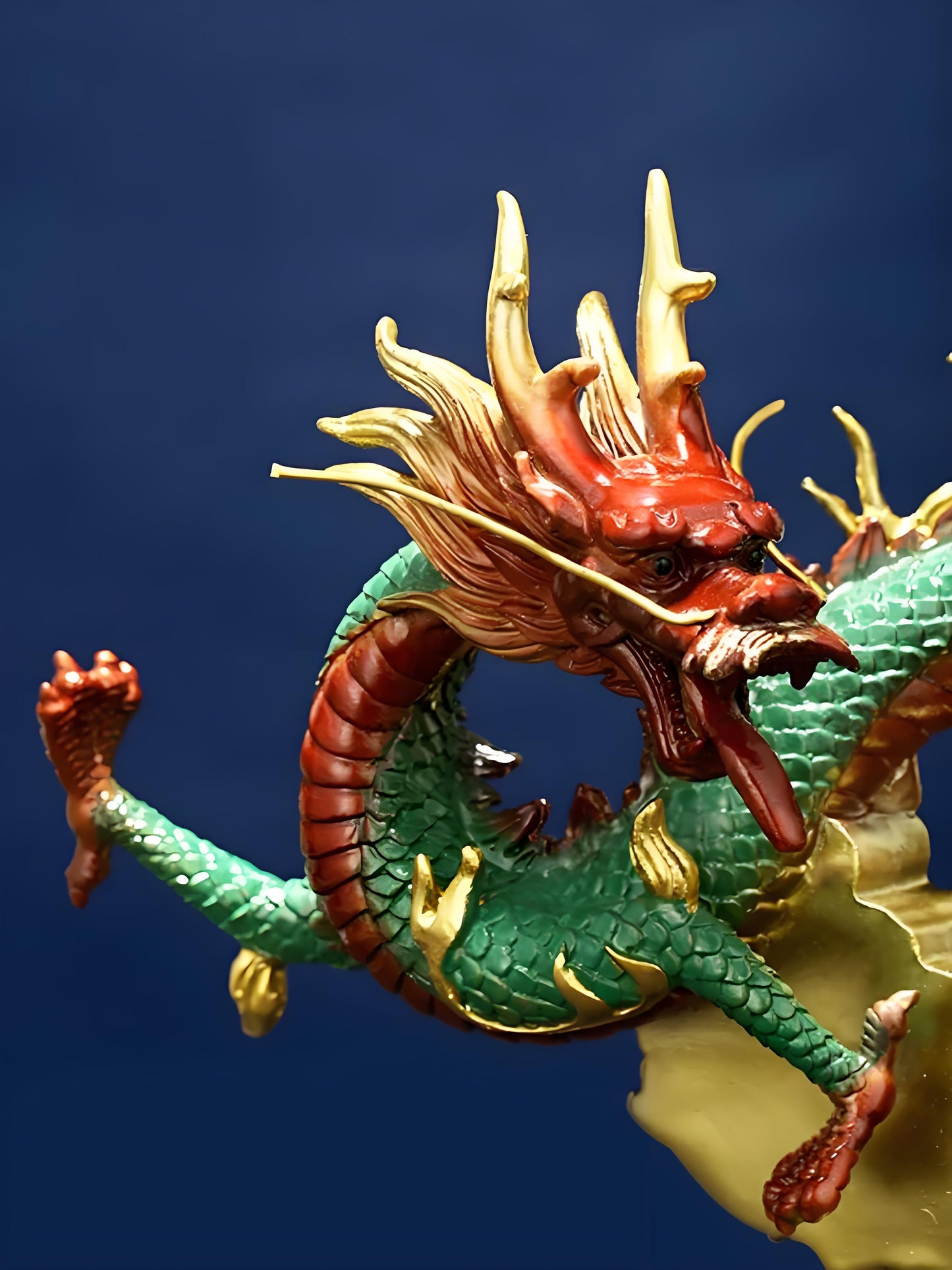 Azure Dragon Copper Ornament --Luxury gift & home decoration