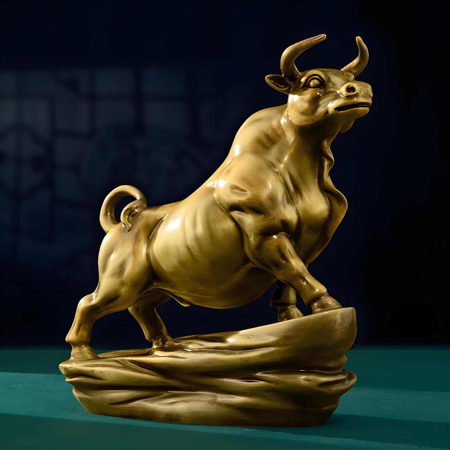 Bull Copper Christmas Ornament --Luxury gift & home decoration Godforwarder