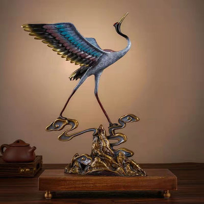 Crane Copper Ornament --Luxury gift & home decoration