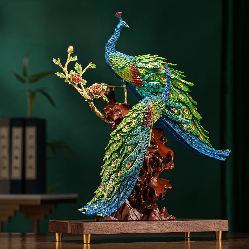 Peacock Copper Ornament --Luxury gift & home decoration