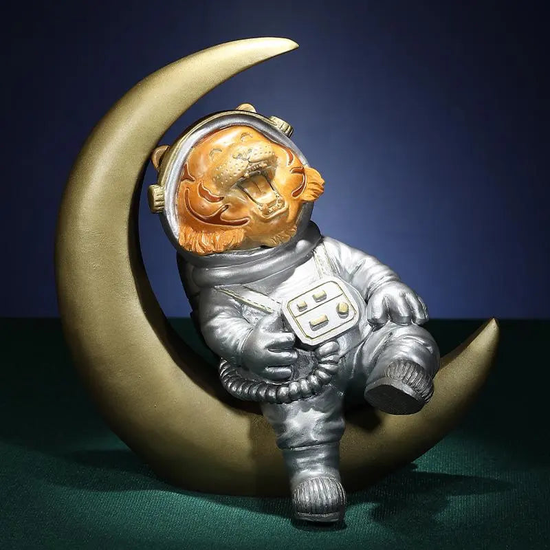 Moon Tiger Copper Christmas Ornament --Luxury gift & home decoration Godforwarder