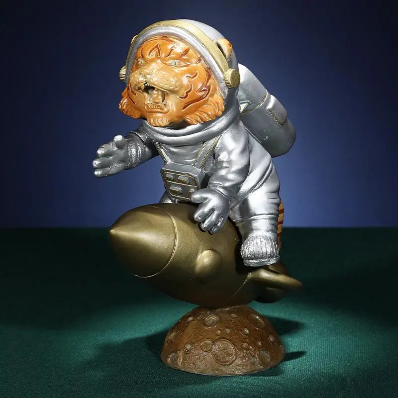 Rocket Tiger Copper Christmas Ornament --Luxury gift & home decoration Godforwarder