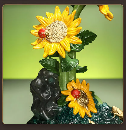 Sunflower Copper Ornament --Luxury gift & home decoration