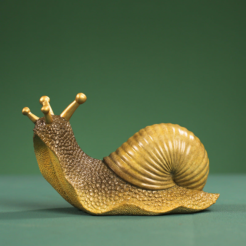 Snail Copper Ornament --Luxury gift & home decoration