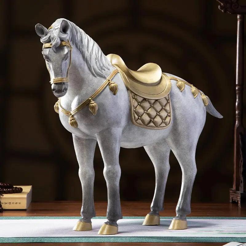 White War Horse Copper Christmas Ornament --Luxury gift & home decoration Godforwarder