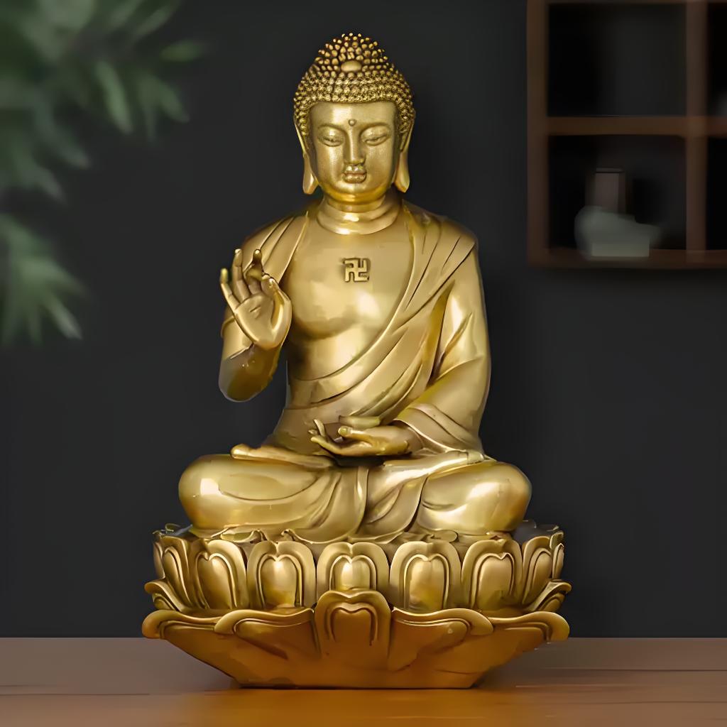 Sakyamuni Buddha Copper Ornament --Luxury gift & home decoration Godforwarder