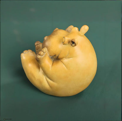 Hippo baby Copper Ornament --Luxury gift & home decoration