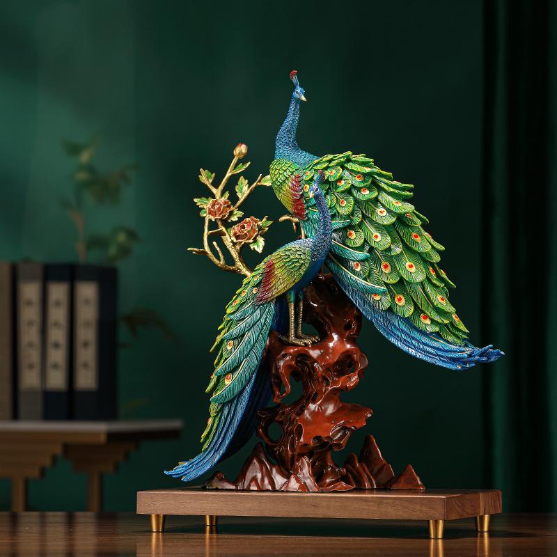 Peacock Copper Ornament --Luxury gift & home decoration