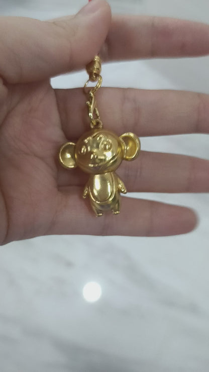 Cute Monkey Copper Pendant  -- Twelve Zodiac Animal Collection