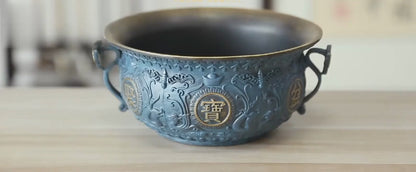 Treasure Bowl Copper Ornament --Luxury gift & home decoration