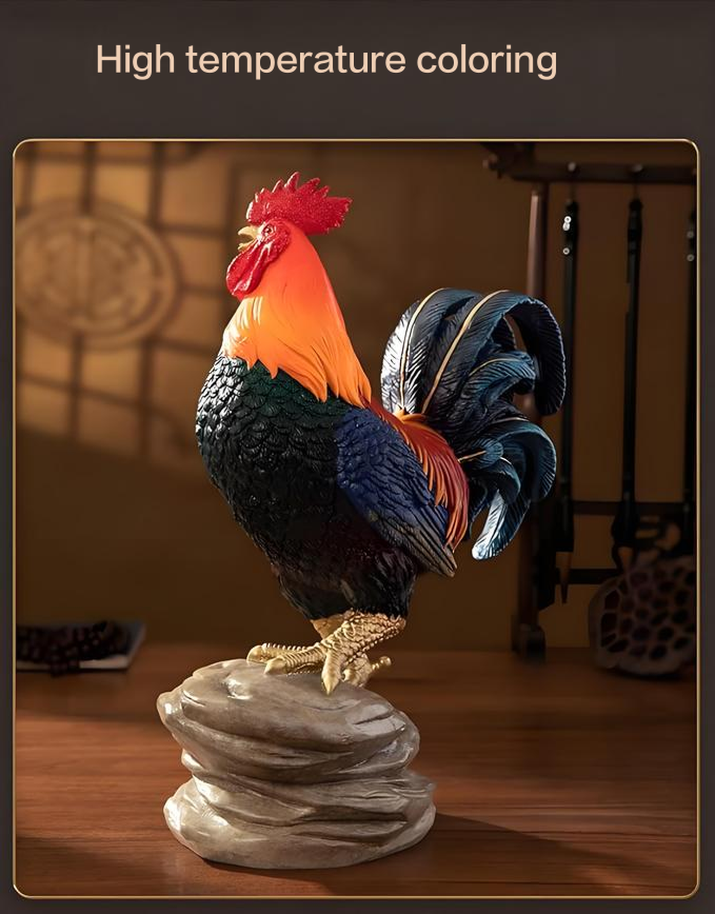 French Rooster Copper Ornament --Luxury gift & home decoration